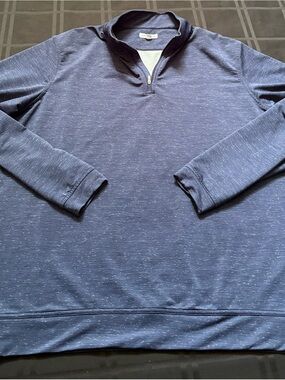 Stretch Quarter Zip Blue XL